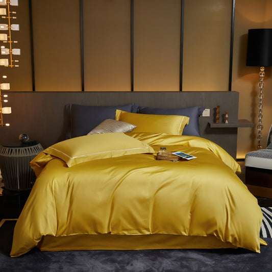 Golden Yellow - Egyptian Cotton Bedding Set (1000TC)