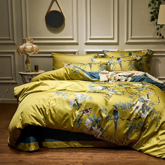 Golden Spring - 100% Egyptian Cotton Bedding Set