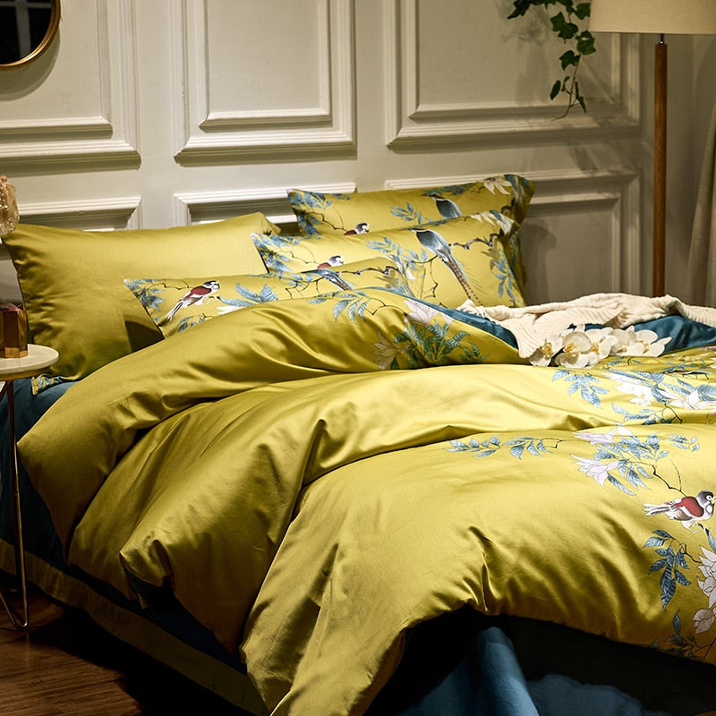 Golden Spring - 100% Egyptian Cotton Bedding Set