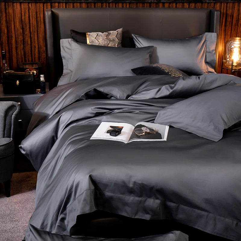 Charcoal Grey - Grey Bedding Set For Sale